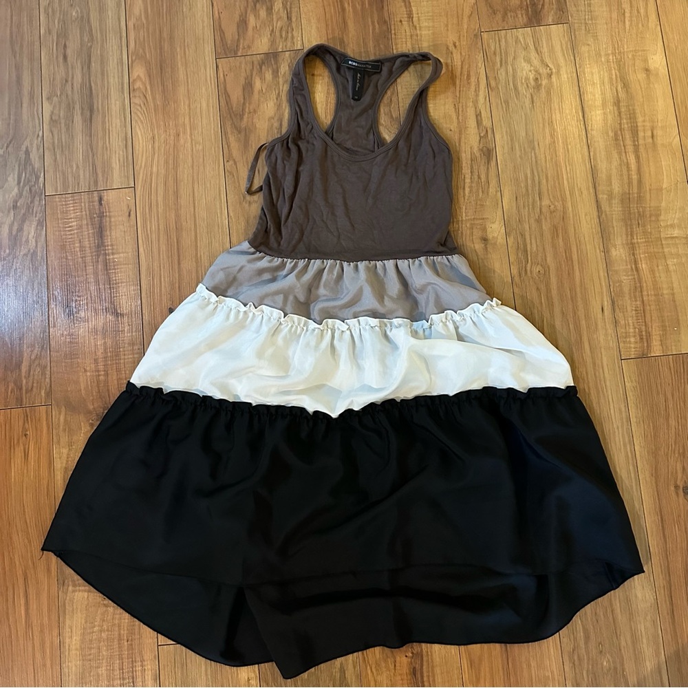 BCBGeneration color block mini babydoll dress